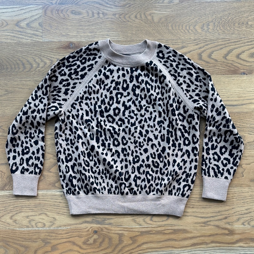 JCrew Leopard Print Sweater